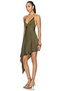 view 3 of 4 ROBE THE SPLIT PETAL  in Dark Olive