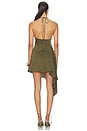 view 4 of 4 ROBE THE SPLIT PETAL  in Dark Olive