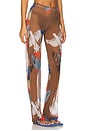 view 2 of 6 Mesh Pant in Brown