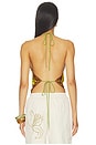 view 3 of 4 Bandana Halter Top in Golden Yellow