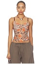 view 1 of 4 Mesh Cami in Leopard Tiger Lily