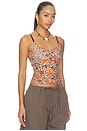 view 2 of 4 Mesh Cami in Leopard Tiger Lily
