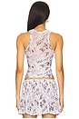 view 3 of 4 Mesh Tank Top in White