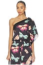 view 1 of 5 Mariposa One Shoulder Top in Black