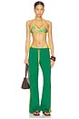 view 4 of 4 TOP BIKINI PAINTED LADY in Green Lily