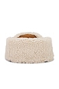 view 3 of 4 Arella Shearling Hat Tan in Tan & Cream