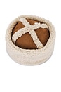 view 4 of 4 Arella Shearling Hat Tan in Tan & Cream
