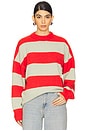 view 1 of 4 Heidi Jumper in Apple & Red Stripe
