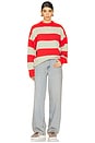 view 4 of 4 Heidi Jumper in Apple & Red Stripe