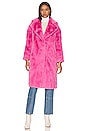 view 2 of 4 Katie Faux Fur Coat in Bubblegum