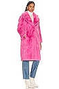 view 3 of 4 Katie Faux Fur Coat in Bubblegum
