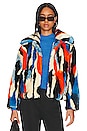 view 1 of 5 TRACI CROPPED コート in Multi Stripe