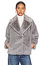 view 2 of 5 Rita Faux Fur Coat in Grey