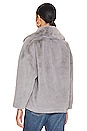 view 4 of 5 Rita Faux Fur Coat in Grey