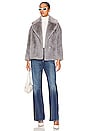 view 5 of 5 Rita Faux Fur Coat in Grey