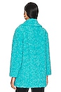 view 4 of 5 Zadie Faux Fur Coat in Aqua