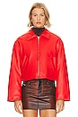 view 2 of 5 Naomi Cropped Jacket in Red