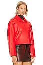 view 3 of 5 Naomi Cropped Jacket in Red