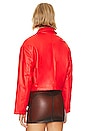 view 4 of 5 Naomi Cropped Jacket in Red