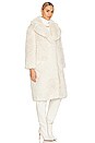 view 3 of 4 Katie Faux Fur Coat in Cream