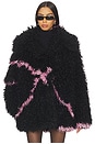 view 1 of 4 Cocoon Coat in Black