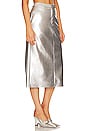 view 2 of 4 Oakland Midi Skirt in Silver