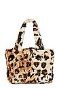 view 2 of 4 Tate Oversized Faux Fur Bag in Leopard