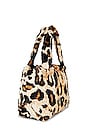 view 3 of 4 Tate Oversized Faux Fur Bag in Leopard