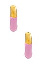 view 3 of 3 Hoop Wave Earrings in Gold