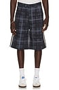 view 2 of 5 SHORT in Blue Plaid