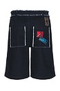 view 2 of 5 Jorts in Black Denim