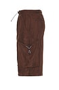 view 3 of 4 OVERSIZE ショートパンツ in Brown
