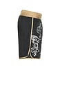 view 3 of 6 Scribbles Boxing Shorts in Black & White