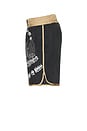 view 4 of 6 Scribbles Boxing Shorts in Black & White