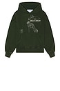 view 1 of 5 Looking Downward Hoodie in Green