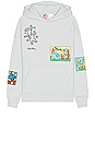 view 1 of 3 X Keith Haring Liberty Hoodie in Grey