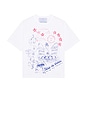 view 1 of 4 T-SHIRT SCRIBBLES in White