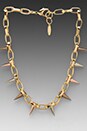view 1 of 3 Single Row Spike Choker in Gold/Mixed Spikes in Gold & Mixed Spikes