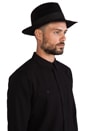view 3 of 4 Fedora Wool Felt Hat in Black
