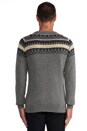 view 3 of 5 Finn Jacquard Sweater in Light Grey Melange