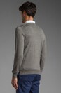 view 3 of 5 Lymann True Merino Sweater in Grey Melange
