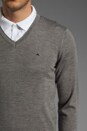 view 5 of 5 Lymann True Merino Sweater in Grey Melange