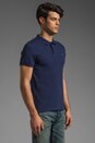 view 2 of 5 Rubi Slim JL Pique Polo in Dark Blue/Purple in Dark Blue & Purple