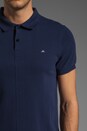 view 5 of 5 Rubi Slim JL Pique Polo in Dark Blue/Purple in Dark Blue & Purple