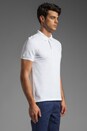 view 2 of 5 Rubi Slim JL Pique Melange Polo in White