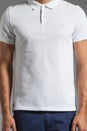 view 4 of 5 Rubi Slim JL Pique Melange Polo in White