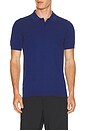 view 1 of 5 Ridge Knitted Polo in ESTATE BLUE