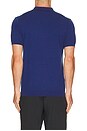 view 2 of 5 Ridge Knitted Polo in ESTATE BLUE