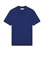 view 4 of 5 Ridge Knitted Polo in ESTATE BLUE