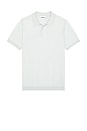 view 4 of 5 Ridge Knitted Polo in SKYWRITING